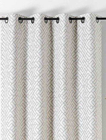 Rideau thermique imprimé graphique