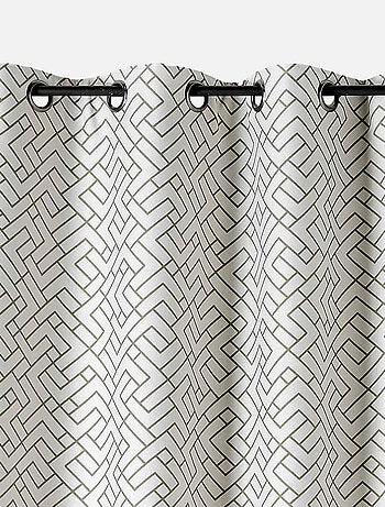 Rideau thermique imprimé graphique