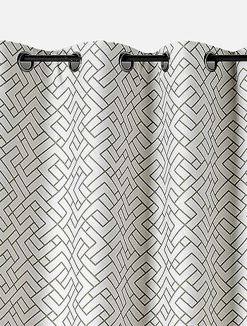 Rideau thermique imprimé graphique