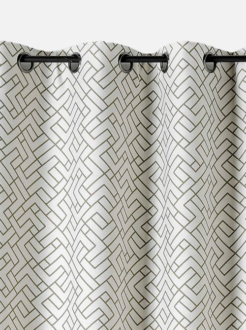 Rideau thermique imprimé graphique - Kiabi