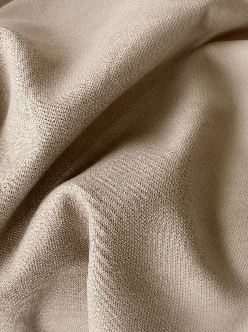 Rideau thermique isolant en velours doublé SAFFA Beige - Kiabi