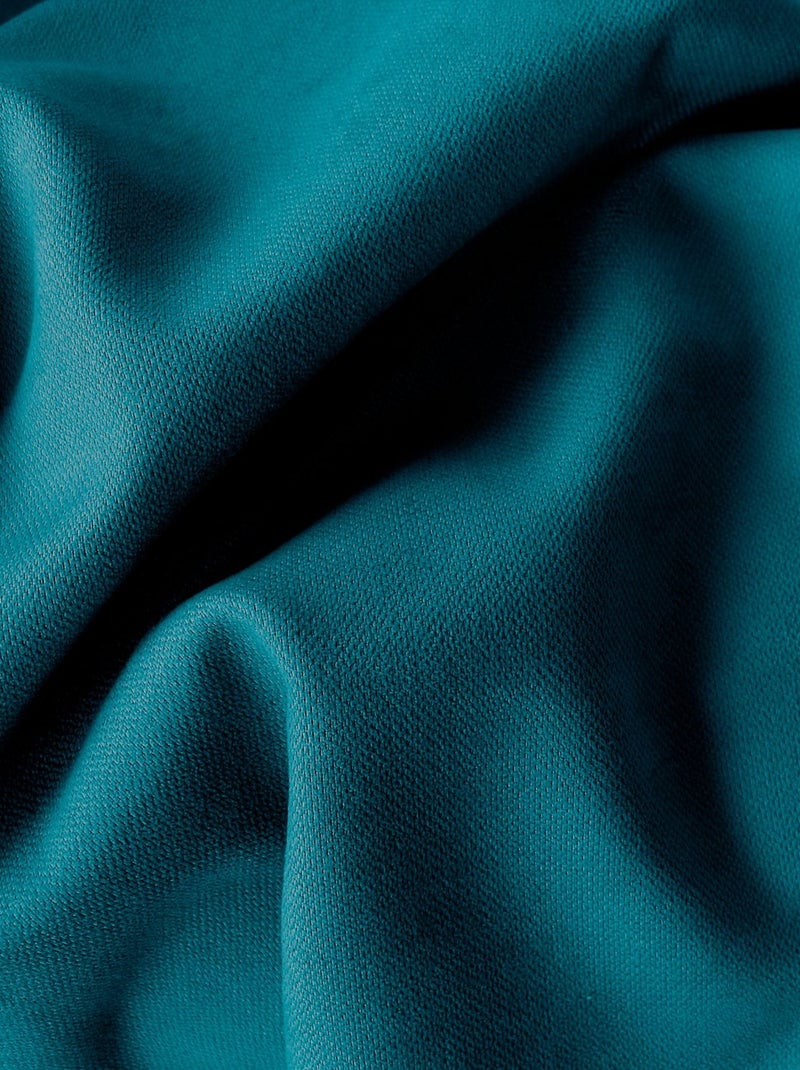 Rideau thermique isolant en velours doublé SAFFA Bleu - Kiabi