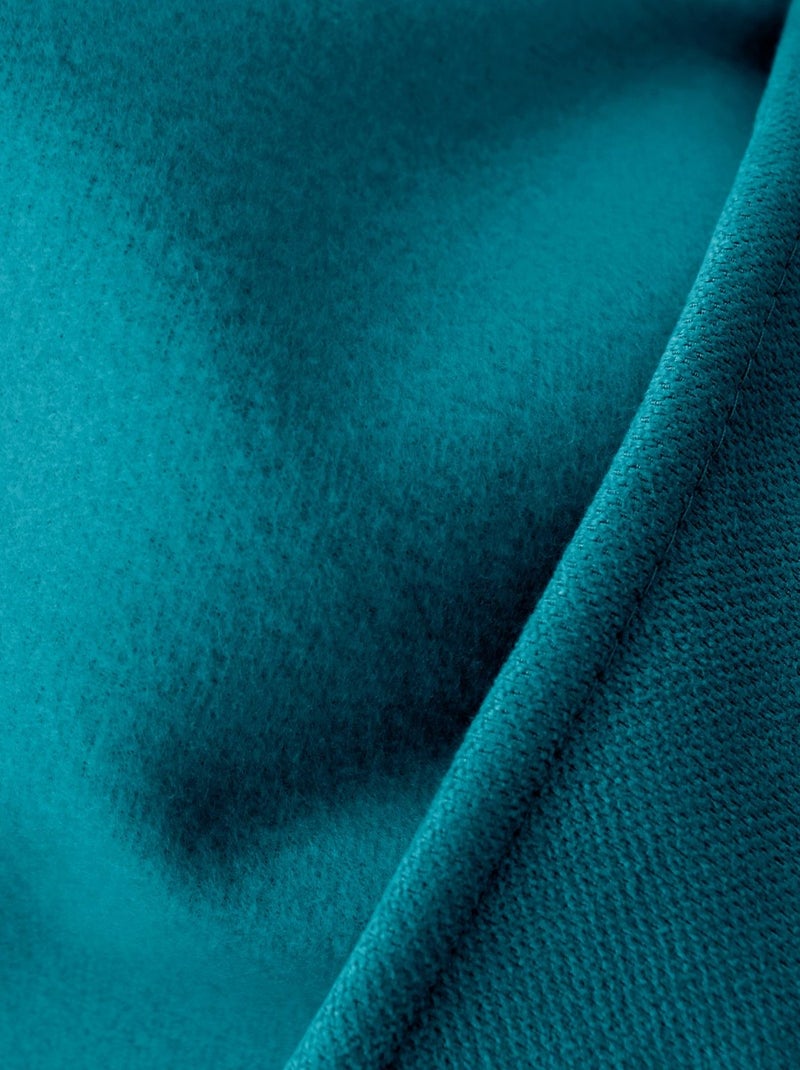 Rideau thermique isolant en velours doublé SAFFA Bleu - Kiabi
