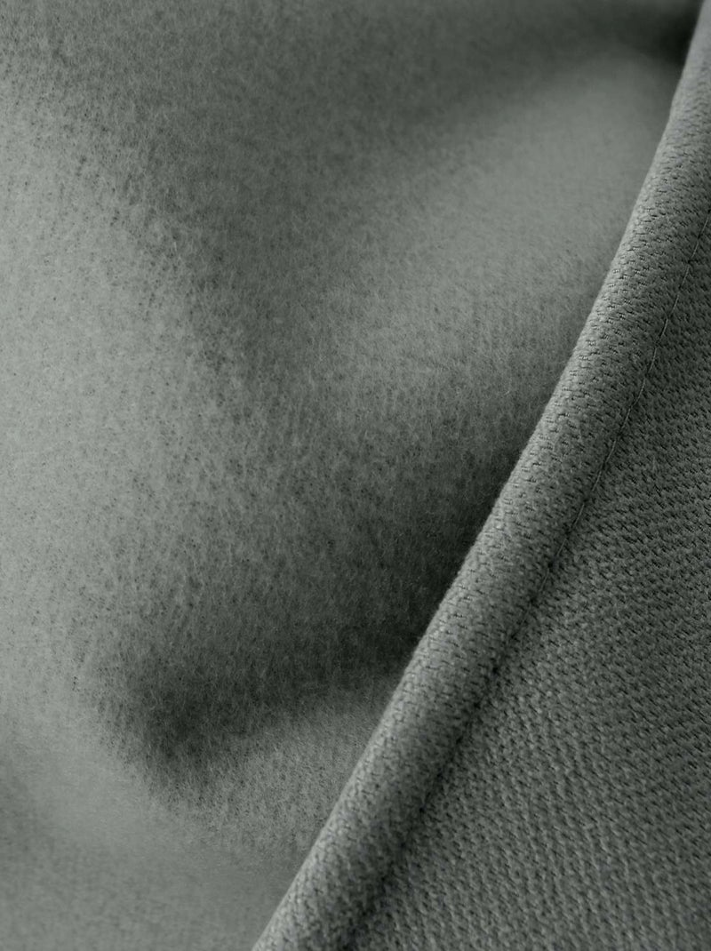 Rideau thermique isolant en velours doublé SAFFA Gris - Kiabi