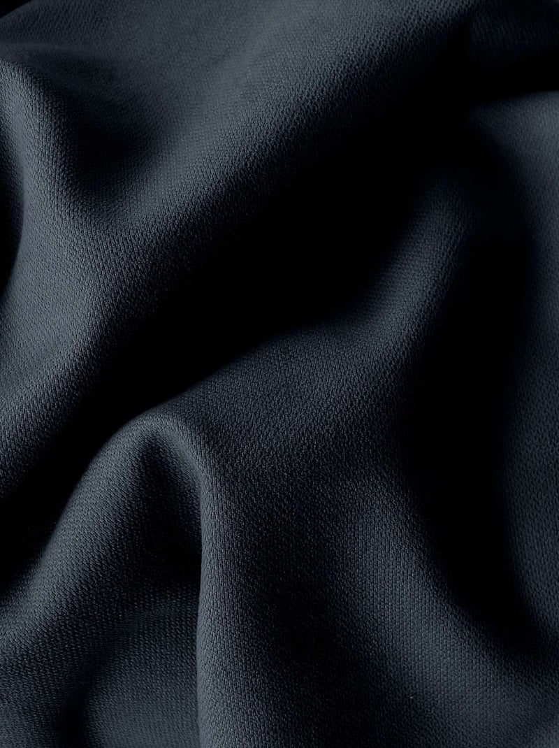 Rideau thermique isolant en velours doublé SAFFA Gris foncé - Kiabi