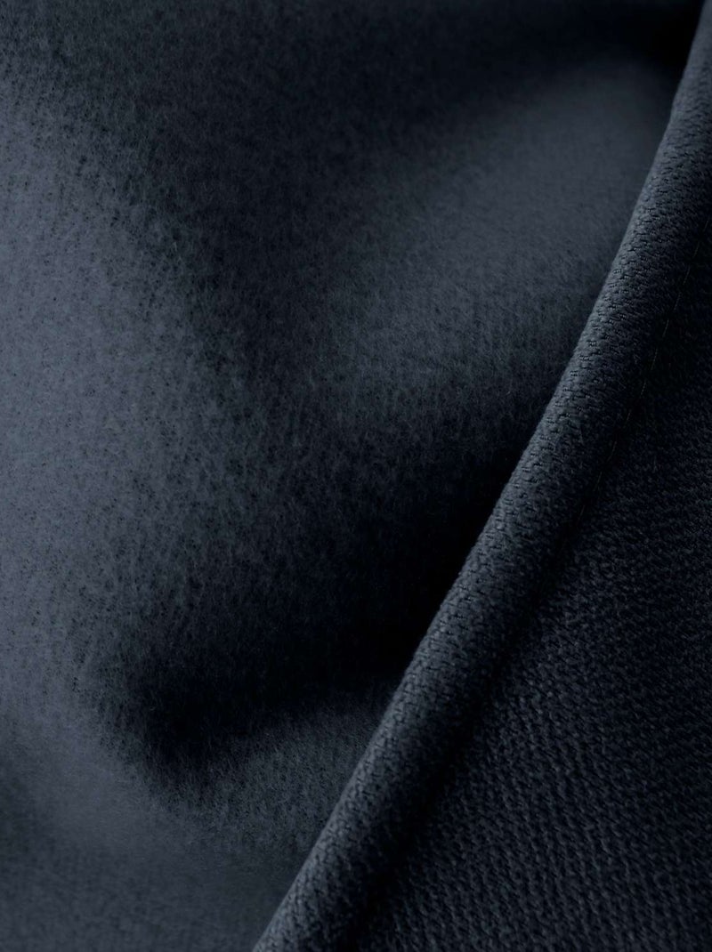 Rideau thermique isolant en velours doublé SAFFA Gris foncé - Kiabi