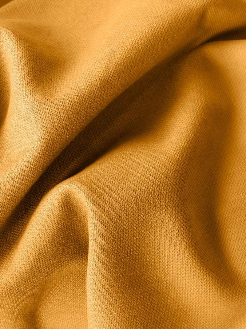 Rideau thermique isolant en velours doublé SAFFA Jaune - Kiabi