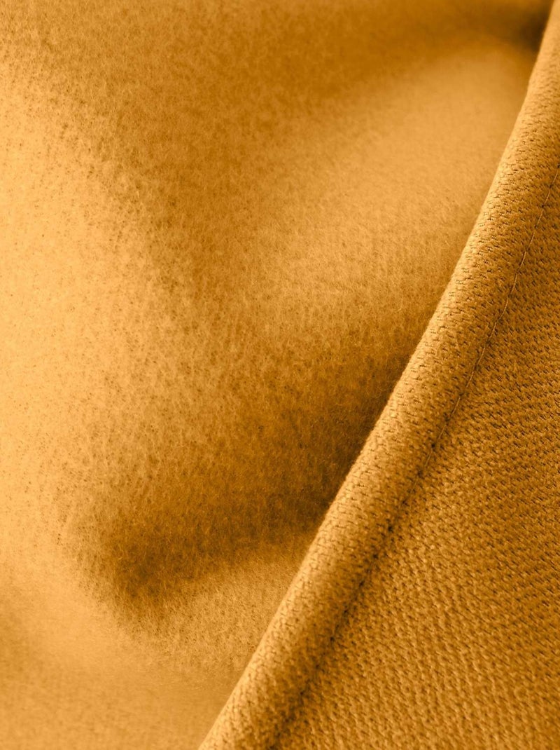 Rideau thermique isolant en velours doublé SAFFA Jaune - Kiabi