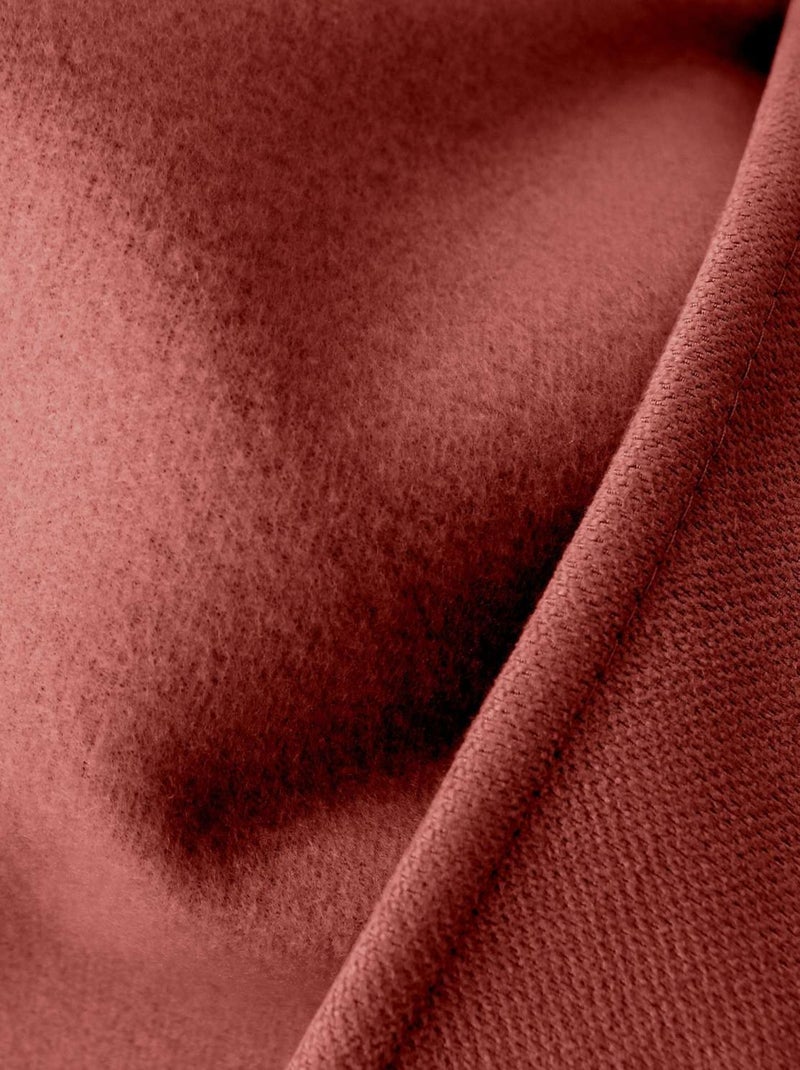Rideau thermique isolant en velours doublé SAFFA Rouge - Kiabi