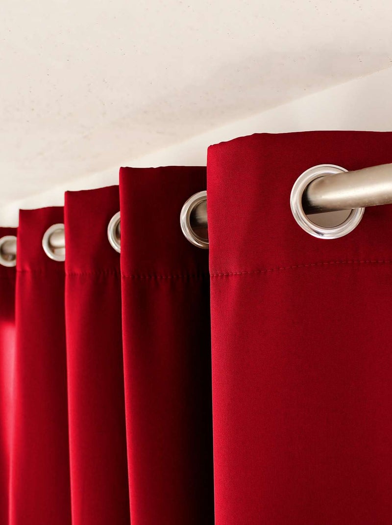 Rideau thermique isolant GLACIER Rouge - Kiabi