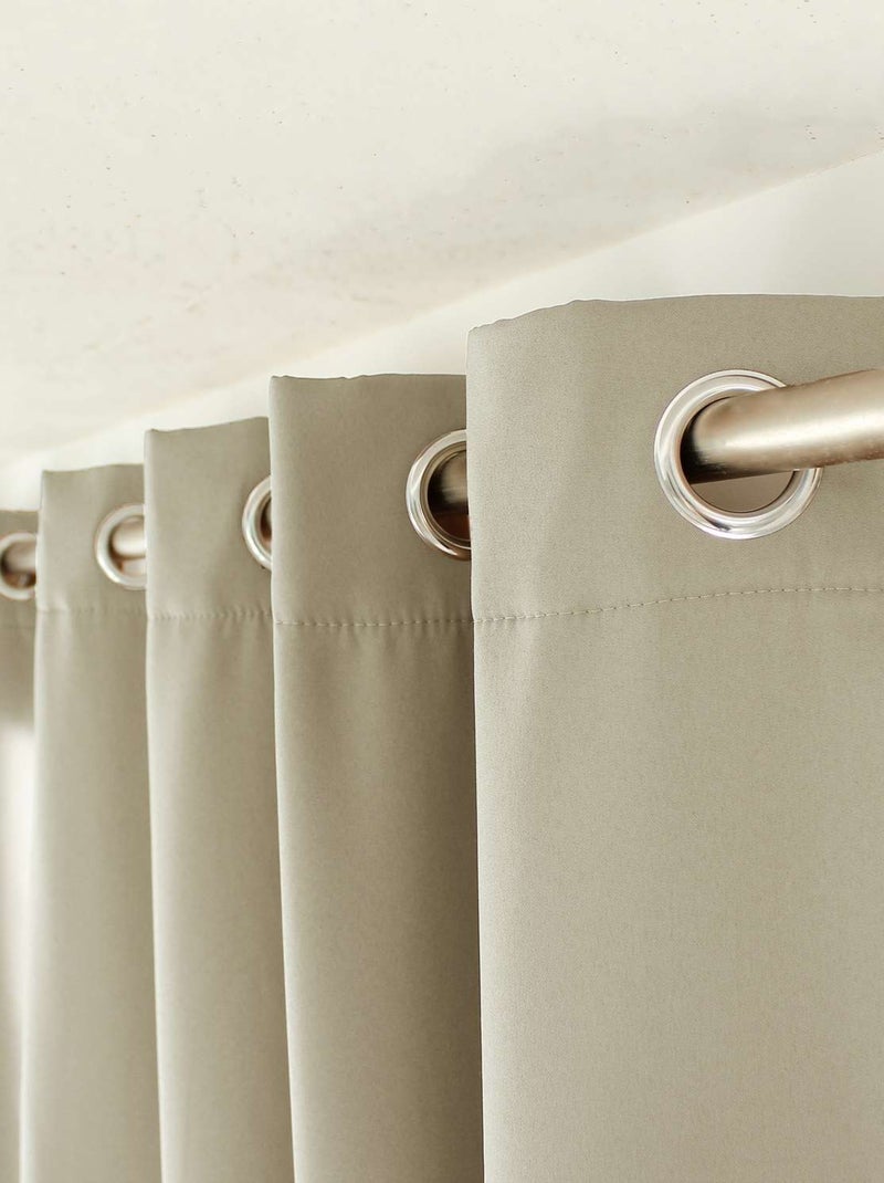 Rideau thermique isolant pour fenêtre GLACIER Beige - Kiabi