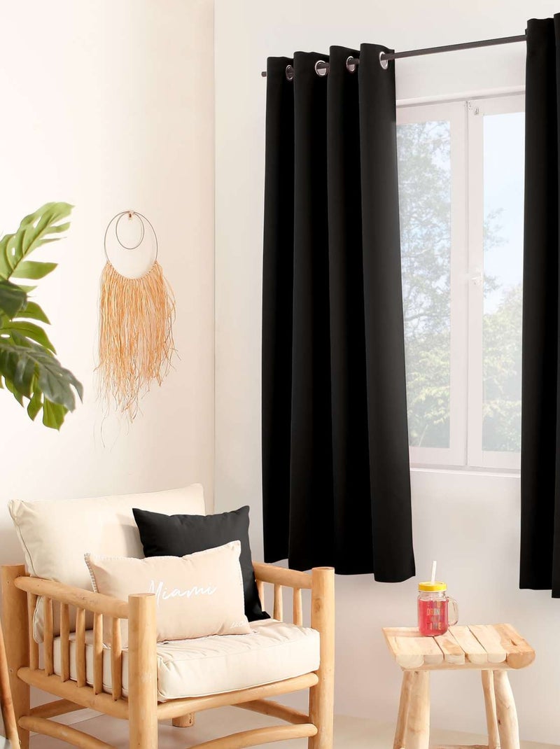 Rideau thermique isolant pour fenêtre GLACIER Noir - Kiabi