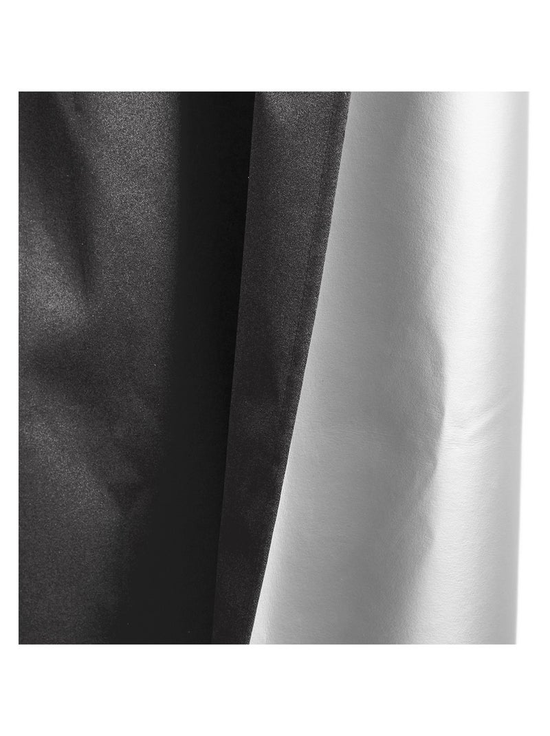 Rideau thermique isolant SMOOTH Noir Noir - Kiabi