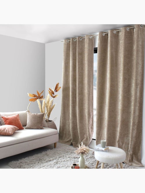 Rideau thermique isolant verso polaire 140x260cm - Kiabi