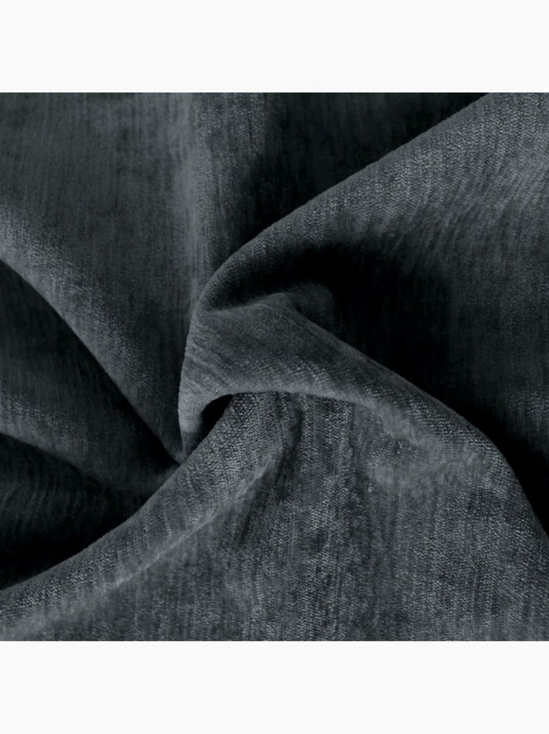 Rideau thermique isolant verso polaire 140x260cm Gris foncé - Kiabi