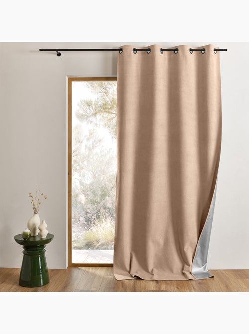 Rideau thermique occultant à œillets et réflecteur de chaleur - Kiabi