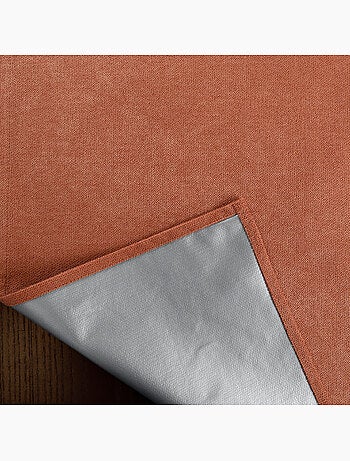 Rideau thermique occultant à œillets et réflecteur de chaleur