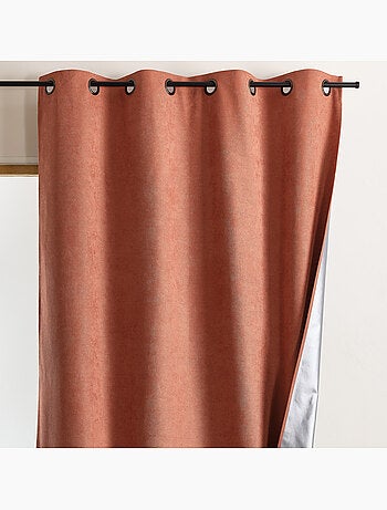 Rideau thermique occultant à œillets et réflecteur de chaleur