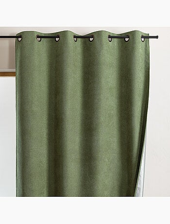 Rideau thermique occultant à œillets et réflecteur de chaleur