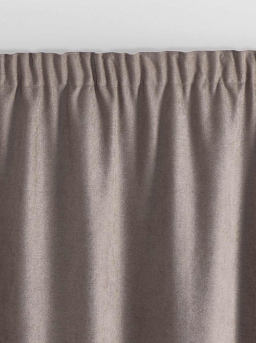 Rideau thermique phonique et semi occultant à galons fronceurs KONFOR - Kiabi