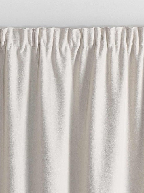 Rideau thermique phonique et semi occultant à galons fronceurs KONFOR - Kiabi