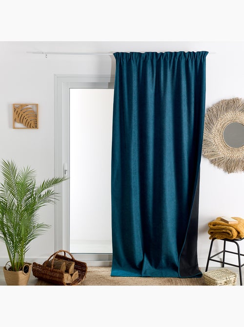 Rideau thermique phonique et semi occultant à galons fronceurs KONFOR - Kiabi