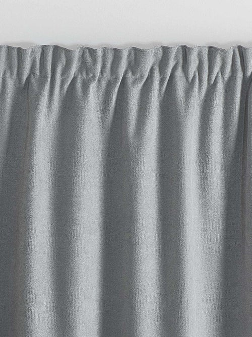 Rideau thermique phonique et semi occultant à galons fronceurs KONFOR - Kiabi