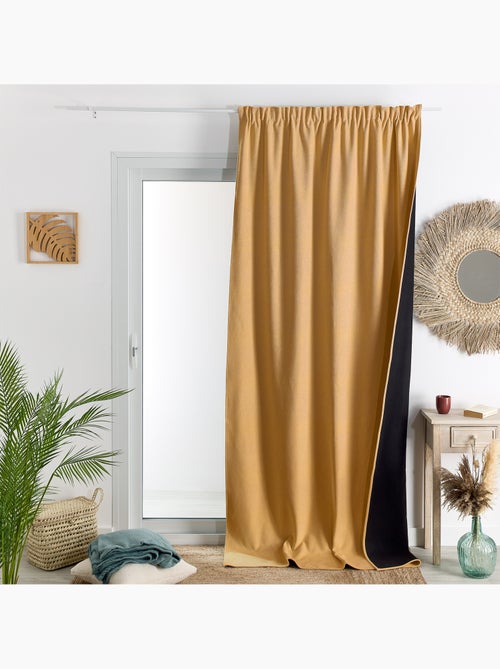 Rideau thermique phonique et semi occultant à galons fronceurs KONFOR - Kiabi