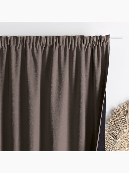 Rideau thermique phonique et semi occultant à galons fronceurs KONFOR - Kiabi