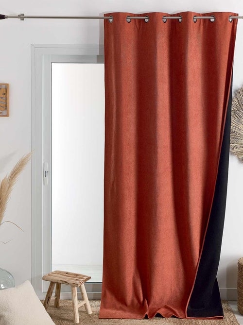 Rideau thermique phonique et semi occultant à galons fronceurs KONFOR - Kiabi