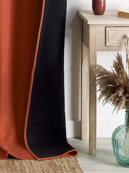 Rideau thermique phonique et semi occultant à galons fronceurs KONFOR - Kiabi