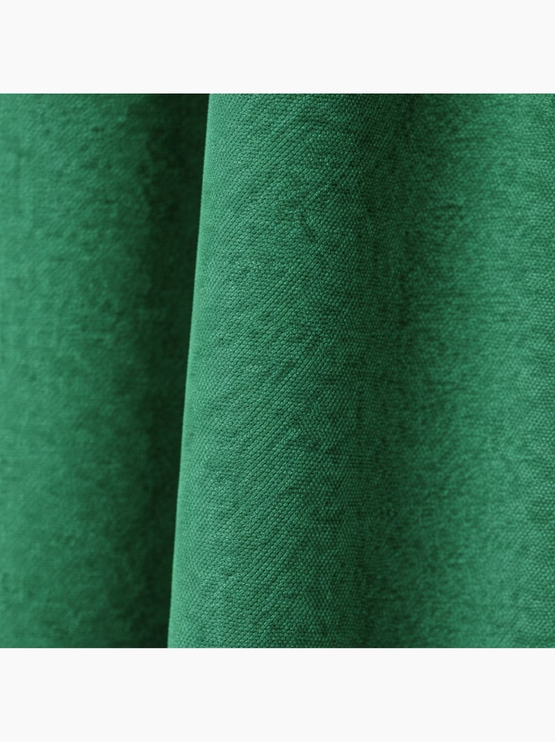 Rideau thermique phonique et semi occultant à galons fronceurs KONFOR Vert - Kiabi
