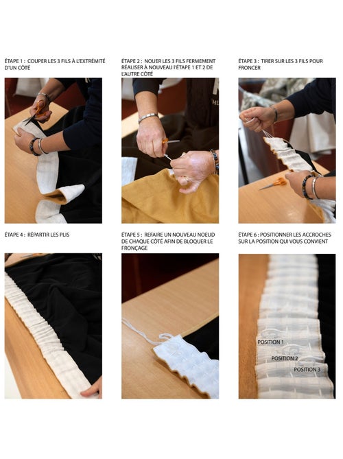 Rideau thermique phonique et semi occultant à galons fronceurs KONFOR - Kiabi