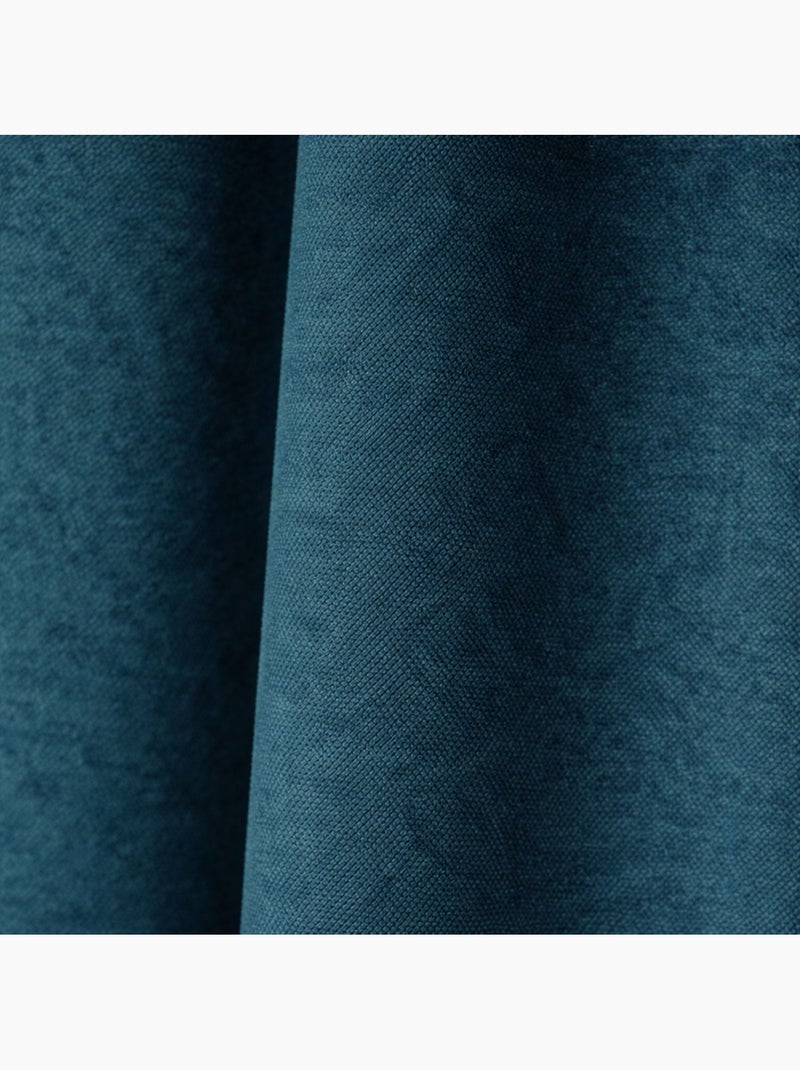 Rideau thermique phonique et semi occultant KONFOR Bleu canard - Kiabi