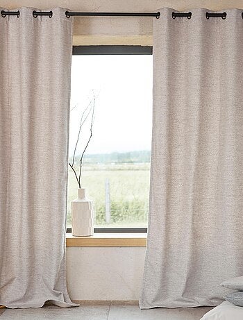 Rideau thermique semi-occultant bouclette