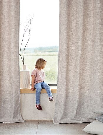 Rideau thermique semi-occultant bouclette