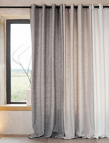 Rideau thermique semi-occultant bouclette