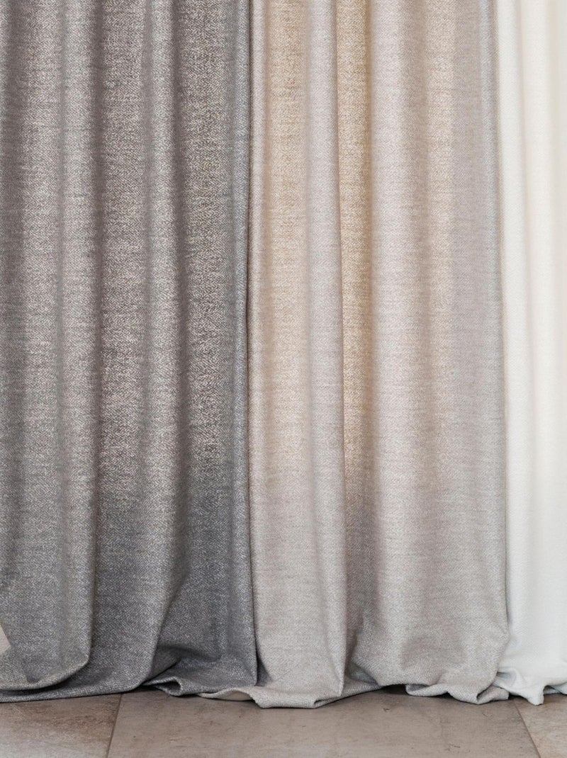 Rideau thermique semi-occultant bouclette Gris clair - Kiabi