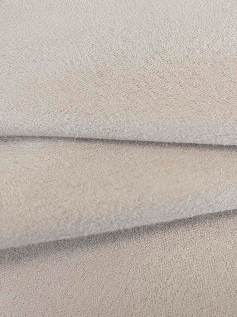 Rideau Thermique suédine doublé polaire - Prêt à poser. Beige - Kiabi