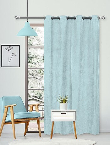 Rideau Thermique suédine doublé polaire - Prêt à poser.