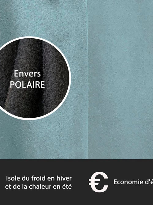 Rideau Thermique suédine doublé polaire - Prêt à poser. - Kiabi Rideau Thermique suédine doublé polaire - Prêt à poser. - Kiabi