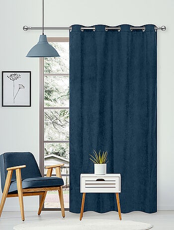 Rideau Thermique suédine doublé polaire - Prêt à poser.