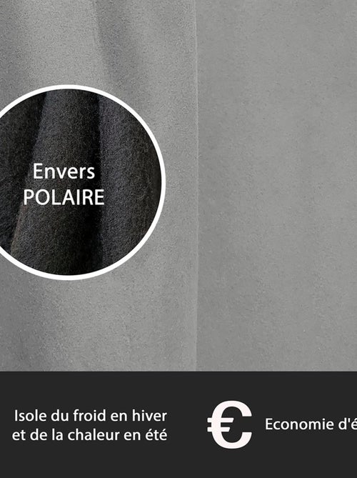 Rideau Thermique suédine doublé polaire - Prêt à poser. - Kiabi Rideau Thermique suédine doublé polaire - Prêt à poser. - Kiabi