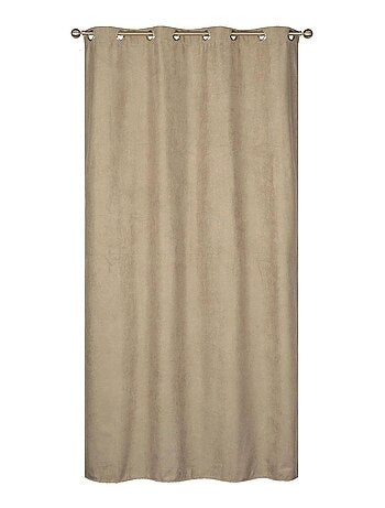 Rideau Thermique suédine doublé polaire - Prêt à poser.