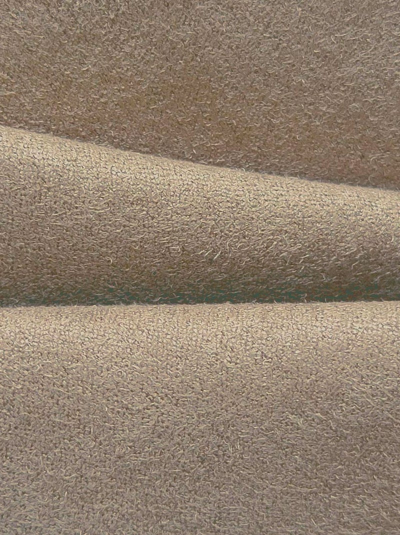 Rideau Thermique suédine doublé polaire - Prêt à poser. Taupe - Kiabi