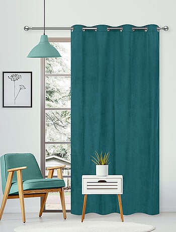 Rideau Thermique suédine doublé polaire - Prêt à poser.