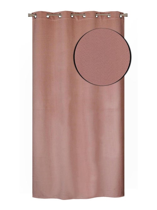 Rideau Thermique Velours frappé doublé polaire - Prêt a poser - Dylrev - Kiabi