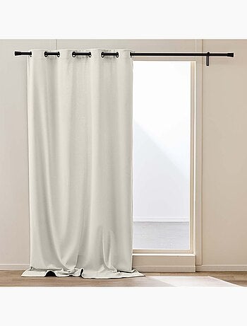 Rideau thermique à œillets – Velours côtelé doublé polaire