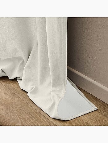 Rideau thermique à œillets – Velours côtelé doublé polaire