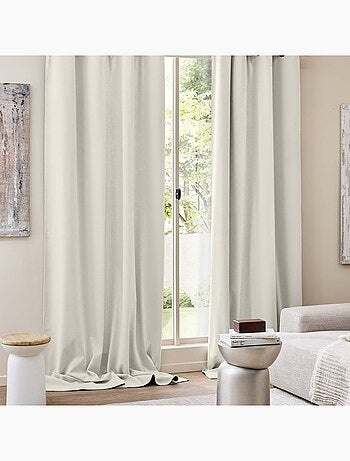 Rideau thermique à œillets – Velours côtelé doublé polaire